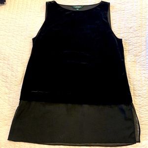Lauren Ralph Lauren velour top